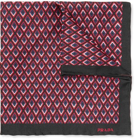 prada pocket square|Prada men's scarf.